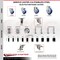 Service Caster 3 Inch 316SS Blue Poly Swivel 1-1/4 Inch Expanding Stem Caster Lock Brake SCC SCC-SS316TTLEX20S314-PPUB-BLUE-114 - alternate 1
